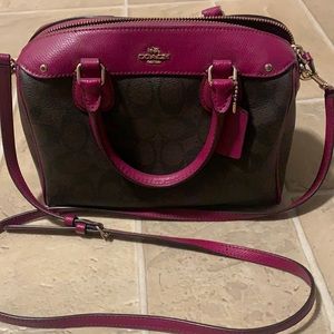 Brown/Maroon Coach Purse